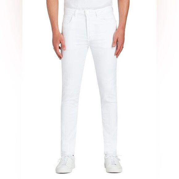 NEW MONFRÈRE White High Rise Greyson Skinny Jeans Men's Size 36 $236 - Picture 1 of 14